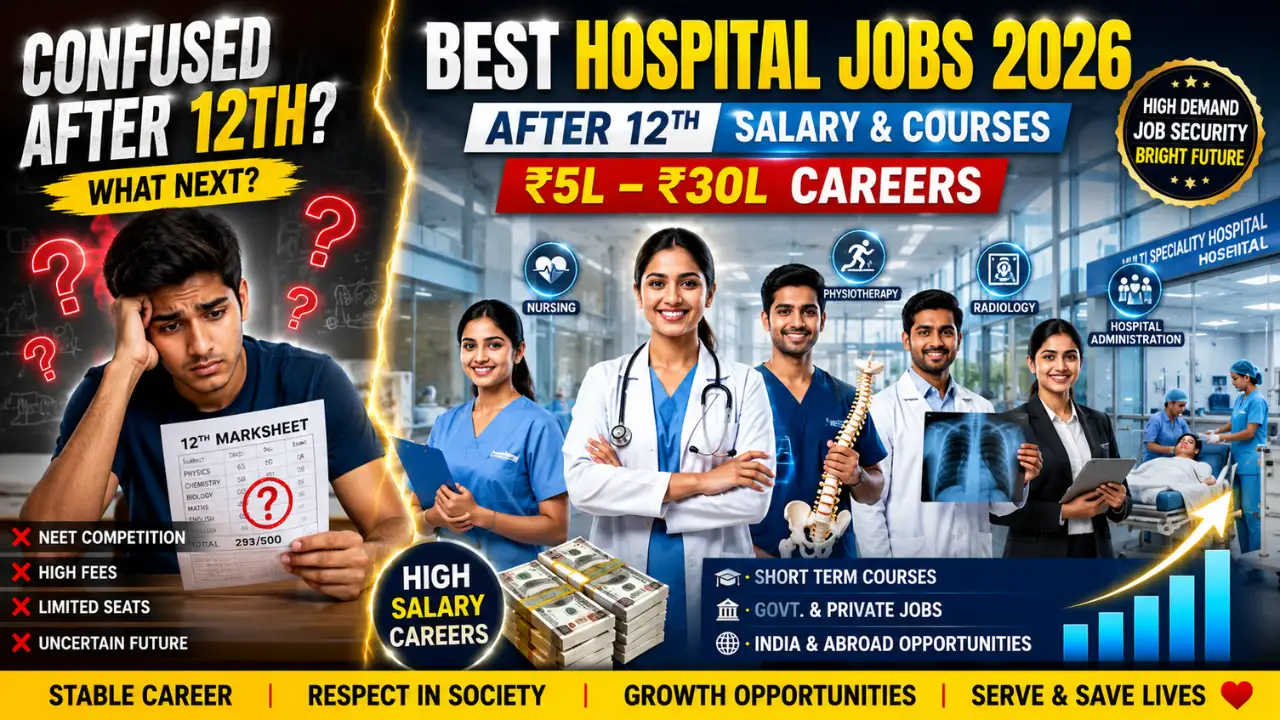Best Hospital Jobs and Courses After 12th 2026